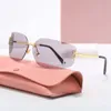 Luxury Sunglasses Runway Mens Designer Sunglasses for Womens Eyewear Fashion Womens Woman Rimless Sunglasses UV400