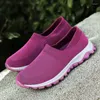 Casual Shoes Women Slip On Red Loafers Breathable Light Comfortable Lady Femal Walking Sneakers Flats Size 41