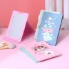 Mirrors Cute Creative Folding Mirror Pocket Rectangular Desktop Cartoon Dressing Mirror Portable Compact Makeup Folding Princess Mirror