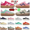 10S Mutige Designer-Damenschuhe, lässige Pink Glow Gum Velvet-Damentrainer mit dicken Sohlen und vegane, cremefarbene Collegiate Green Dhgate-Jogging-Walking-Sport-Turnschuhe