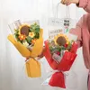 Dekorative Blumen San Valentin Day Blumenstrauß Häkelsträuße Fertige Wovrn Puppe Hochzeitsgäste Geschenk 14. Februar