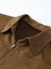 Vintage Jacke Mann Casual Lose Reißverschluss FI Retro Kurzmantel Männer Frühling Hohe Qualität Solide Turndown Kragen Straße Outwears K97h #