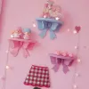 Stojaki japońskie Kawaii Pink Bow Sypialnia półki na ścianę kosmetyczną drewnianą szafkę do przechowywania dziewczęca półka ścienna pokoju sercowego