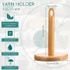 Knitting Wood Yarn Holder For Knitting Crochet With Hole Knitting Embroidery Accessory Gift Yarn Organising Tool For Granny