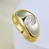 Clusterringen SpringLady 18K vergulde 925 sterling zilveren peer geslepen 5 7 MM Lab saffier edelsteen fijne vintage ring voor vrouwen sieraden geschenken