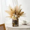 Vasi Vaso da libro per soggiorno artificiale per fiori secchi Arredamento da giardino Decorazione moderna di nozze Cachepot di lusso Regali di artigianato in ceramica