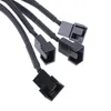 2024 27 cm 4Pin IDE Molex do 4-port 3pin/4pin zasilacz wtyczka chłodnicy chłodnicy adapter zasilacz rozdziela