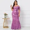 Robes de soirée Femmes Sexy Spaghetti Strap Été Paillettes Élégantes Laides Cocktail Soirée De Mariage Longue Maxi Robe Femme Vêtements