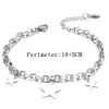 Chain Dropshipping stainless steel bracelet for womens tree heart star accessories charm bracelet wholesale fashion bracelet jewelry 240325