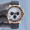 Mens Watch Designer Relógios Ditona 40mm com Função Diamante Movimento Clássico Relógio Mecânico Automático 904L Safira de Aço Inoxidável de Alta Qualidade com Caixa