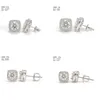 الرجال نساء S925 Sterling Silver White Gold Pass Test 0.5ct 1ct 1.5ct 2ct VVS1