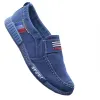 Chaussures tendance hommes respirables chaussures décontractées zapatillas hombre jeans toile chaussures mode plates mobutières