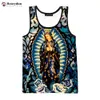 Guadalupe Maagd Maria Katholieke 3D Gedrukt Tank Tops Sleevel Shirts Mannen Vrouwen Zomer Harajuku Streetwear Persality Tops Tees h4AL #