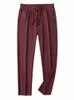 2023 Été Léger LG Pantalons de survêtement Hommes Respirant Refroidissement Nyl Soie Spandex Casual Chino Pantalon Mâle Pantalon Droit U0yV #