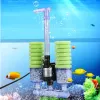 Pumps Mini Aquarium Fish Tank Sponge Aquariumwith Submersible Water Pump 220240V CN Plug(XY2902)