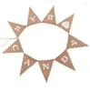 Party Decoration Burlap Baby Shower Decorations Banner Jute Bunting Garland For Mommy To Be Celebration Supplies Boy Girl