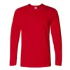T-shirt in cotone personalizzata T-shirt da uomo primavera/autunno home mens maniche lunghe O-collo tinta unita casual T-shirt USA taglia XS-2XL 240315