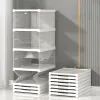 Bins 2023 Foldable Integrated Shoe Box Organizer and Storage Boxes Cabinet Transparent Visible Installation Free Rack Home Garden