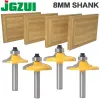 Joiners 4pc 8mm Shank Drawer Front & Cabinet Door Front Router Bit Set Woodworking Cutter Woodworking Bits