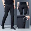 Calças casuais masculinas LG Plus Size Sweatpants Summer Cool Stretch Pants Masculino Preto Cinza Fino Solto Quick-Seco Lg Sport Corredores v8tj #