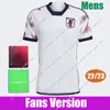 Giappone 2022 Soccer Jersey Player Versione Fan Minamino Osako Nagatomo Yoshida Atom 2023 giapponese 22 23 Shirt calcistica Honda Men Kid Kit Women Women Prepasth Away Away