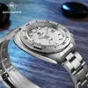 ساعات المعصم AddiesDive Mechanical Manical Man Silver Premium Business عرضية مقاومة للماء NH35A 316L من الفولاذ المقاوم للصدأ Mensc24410