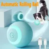 Toys USB Rechargeable Cat Dog Ball Toy Automatic Rolling Smart Interactive Training Selfmoving Kitten Toys for Pet Indoor Playing