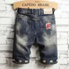 Blue Mens Ripped Short Jeans Clothing Bermuda Cotton Shorts Breathable Denim Shorts Male Fashion Size 28-40 240318