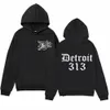 d12 Band Rapper Eminem Hoodie Detroit Michigan 313 Print Hoodies Mannen Vrouwen Hip Hop Vintage Stijl Sweatshirt Oversized Streetwear j0kA #