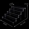 Racks Acrylic Display Stand Ransparent Ladder Shelf Handgjorda figur Toy Animation Car Model Blind Box Parfym Storage Model Stand Stand