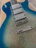 E-Gitarre, Palisandergriffbrett, Ace Frehley 3 Tonabnehmer, Glitzerblau-Finish