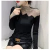 Women's T Shirts Women T-shirt Skeleton Stamping Sexy Tops Long Sleeve Slim Skinny Pullover Korean Chic Harajuku Y2k Clothes Kawaii