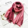 Sarongs 1Pc 190X90Cm Womens Fashion Thin Cotton Linen Scarf Summer Womens Outdoor Travel Simple Sunscreen Shawl 240325