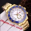 3A Factory Men Montres Automatic Gold Mechanical Watch 44 mm Ring Rotation Ceramic Automatic Winding Movement 316L Steel Watchband221C