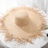 Designer hink hattar för kvinnor brett grim halmhatt mode monterat raffia gräs mössa mens triangel kepsar strand hinkar hatt p sunhat