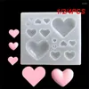 Stampi da forno 1/2/4 pezzi artigianato in resina che producono stampi in resina epossidica di cristallo caramelle a forma di cuore decorazione stampi in silicone goccia