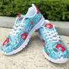 Casual Shoes Nursing For Women Veterinarian Dog Lover Printing Plat Ladies Lace-Up Mesh Kvinnor Sneakers