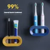Titulares Dupla Buraco Titular Escova de Dentes Elétrica Rack Punchfree Escova de Dentes Cabide Acessórios de Banheiro Organizador