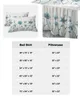 Bed Skirt Blue Flower Butterfly Elastic Fitted Bedspread With Pillowcases Protector Mattress Cover Bedding Set Sheet