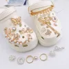 Boxes 1050pcs Random Detachable Croc Shoes Charms Creative Jewelry Shoes Accessories Diy Combiation for Croc Friend Gift