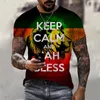 2023 New Fi Persality 3D Unisex Street Leisure Reggae Round Neck Short Sleeve Men's T-shirt Large T-shirt Top Clothing f6VB#