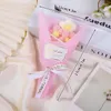 Dekorative Blumen Kawaii Häkelstrauß gewebt gestrickte Blume Hochzeitsgeschenk für Gäste Abschlusssträuße Muttertag