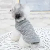 Vêtements pour chiens Pulls pour animaux de compagnie Hiver Chaud Sweat à capuche Épaissir Chiot Gilet en coton doux pour chiens de chat