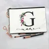 Cosmetic Bags Custom Name Zipper Pouches Travel Beauty Bag Makeup Bridesmaid Wedding Bachelorette Party Gift Canvas