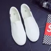 Casual Schoenen Mode Canvas Heren Loafers Cool Young Man Street Zwart Ademend Platte Slip-on Plus Maat 39-47