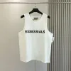 ESSメンズタンクトップTシャツトレンドブランド3次元レタリングピュアコットンレディスポーツカジュアルルーズハイストリートノースリーブベストトップEUサイズS-XL