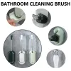 Brushes 1/4PCS Luxury Toilet Clean Brush with Drain Base Wall Mounted Long Handle Cleaning Utensils Household Bathroom Toilet