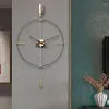 Wall Clocks Large Clock Home Decor Circular Mute Modern Design Living Room Decoration Black Watch