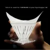 Tools Timemore Store Coffee Pot Filter Paper V60 by Hand Drip Cup 50pcs American Coffee Hine Filter Fan Vshaped