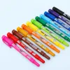 Markery 12PCS Japonia Pilot Twin Point Marker Pen Pen Pens Duble Głowa Pisanie Rysunek No ksylenowy biuro Scatms12